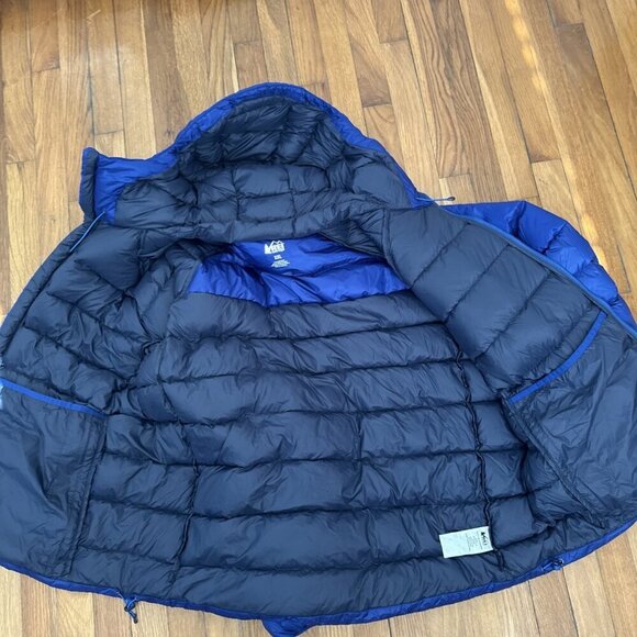 REI Co-op Men's Down Jacket Puffer Pertex Quantum Full Zip Size XXL - Picture 8 of 8